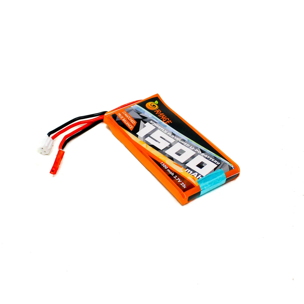 Orange 1500mAh 1S 25C (3.7 V) Lithium Polymer Battery Pack (Li-Po)