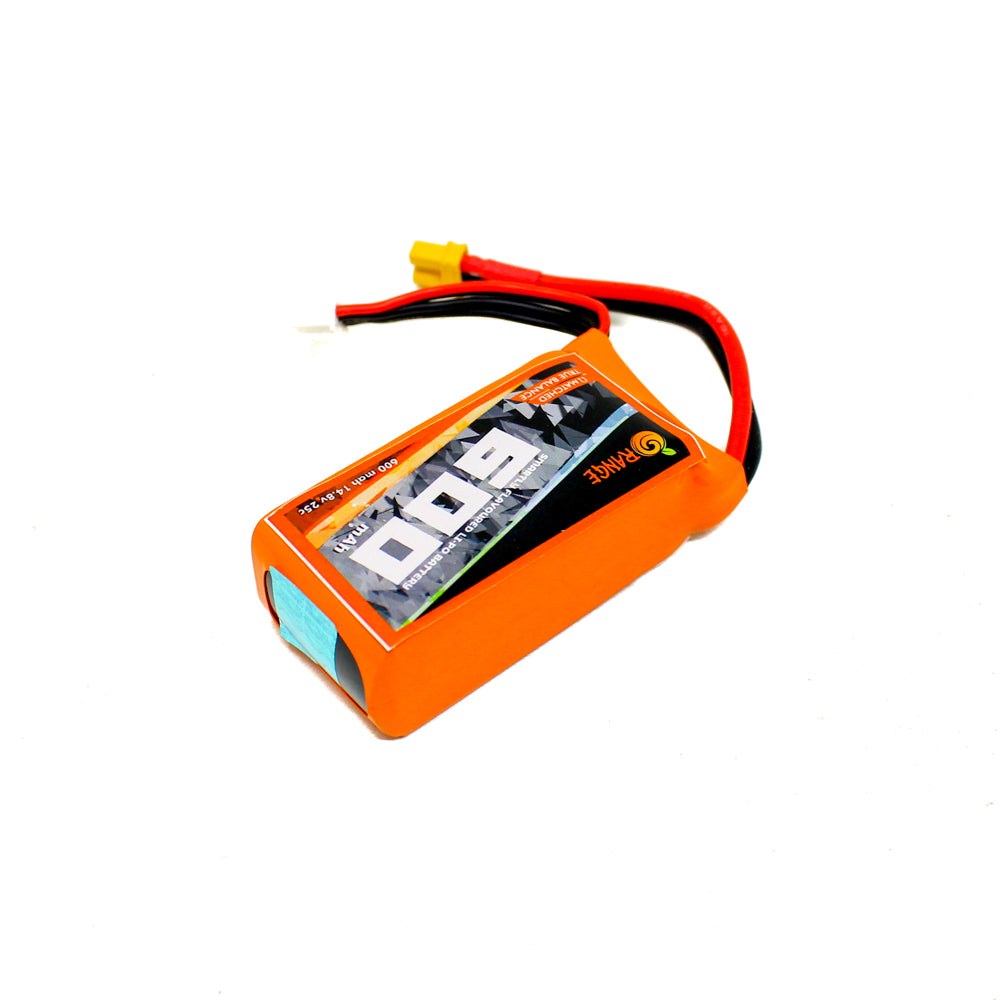 Orange 600mAh 4S 25C (14.8 V) Lithium Polymer Battery Pack (Li-Po)