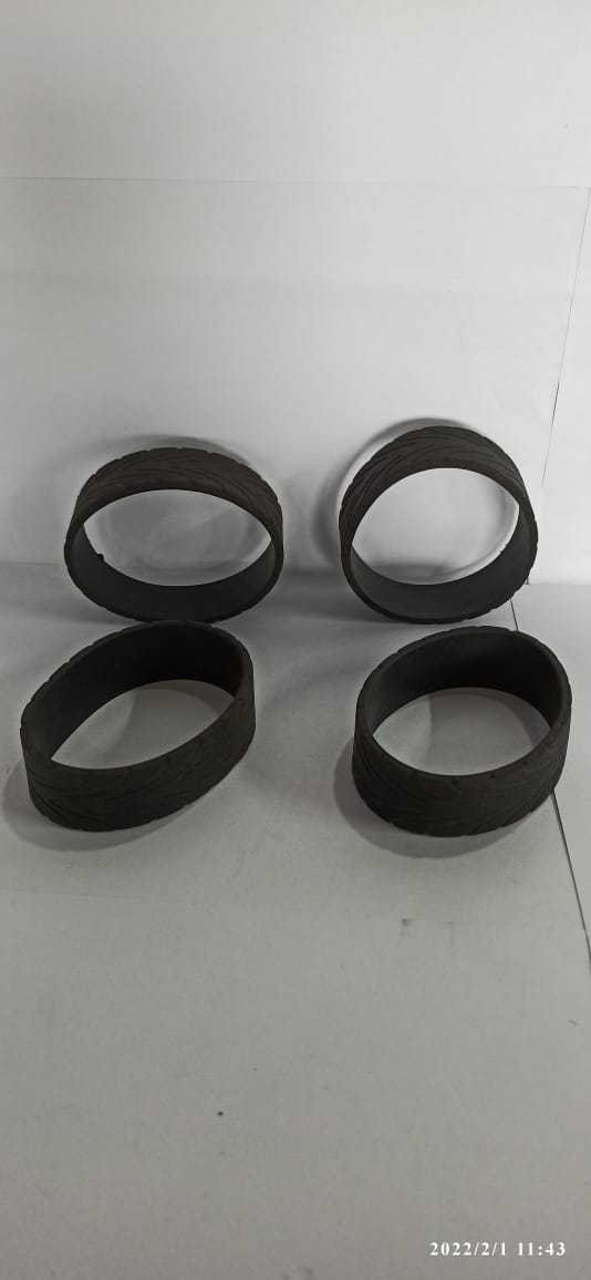 Rc Car 1/10Scale Drift Car Wheel Rubber 4Pc-Quality Pre Owned