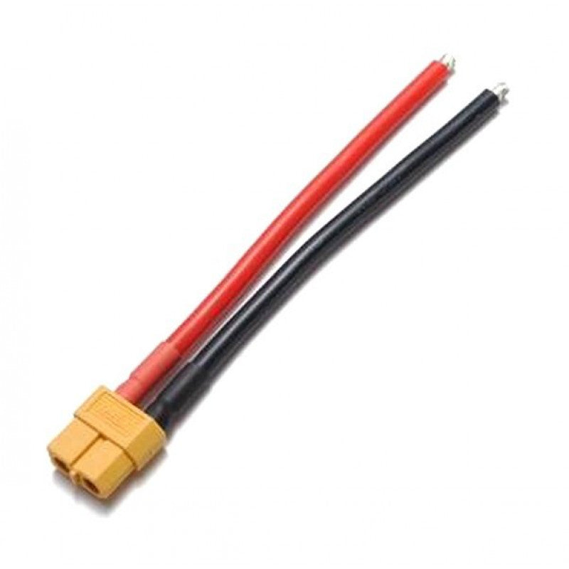 SafeConnect XT60 Female with 14AWG Silicon Wire 10cm-1Pcs