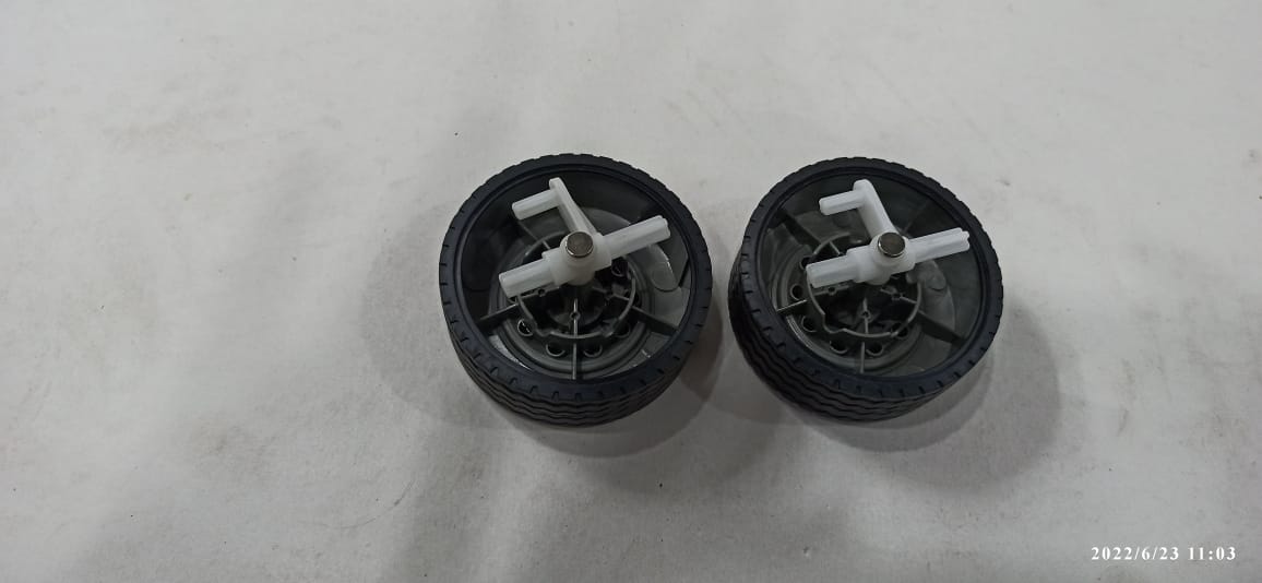 Plastic Wheel 6 Cm Pack Of 2Pc