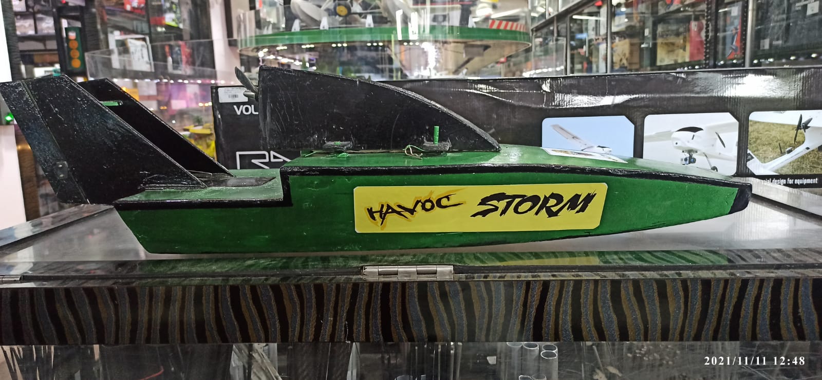 HAVOC STROM AIR BOAT GREEN  (QUALITY PRE OWNED)