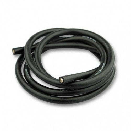High Quality Ultra Flexible 10AWG Silicone Wire 1m (Black)