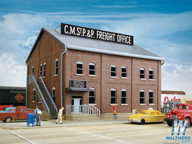 Ho Scale Brick Freight Office #933-2953