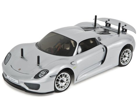 Kyosho Fazer Ve Porsche 918 Spyder Readyset 1/10 Electric Touring Car W/Syncro 2.4Ghz (Silver)