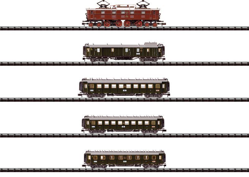 TRIX N SCALE TRAIN 11605 SET OF 5PCS