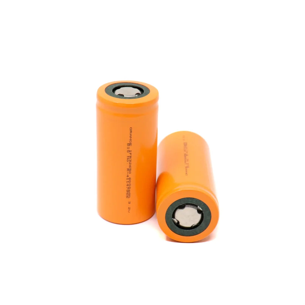 Orange A Grade IFR32650 6000mAh (3c) LiFePO4 Battery
