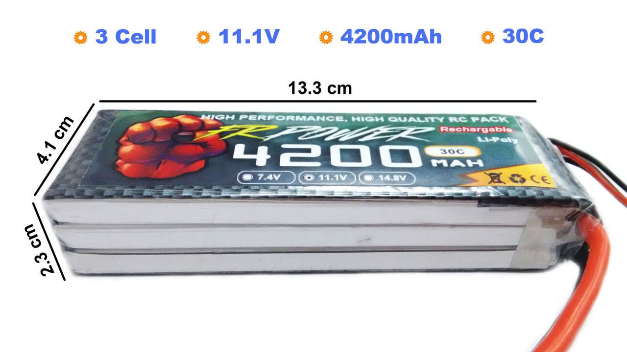 Lipo 11.1V 4200Mah 30C Fr Power Battery (Quality Preowned)