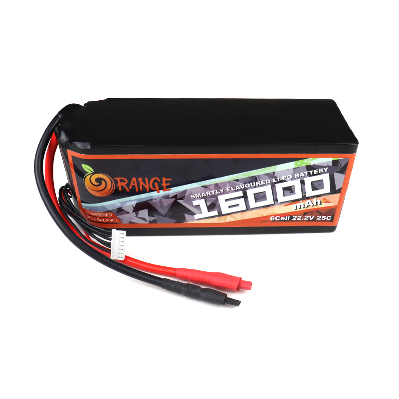 Orange 16000 mAh 6S 25C/50C Lithium polymer battery Pack