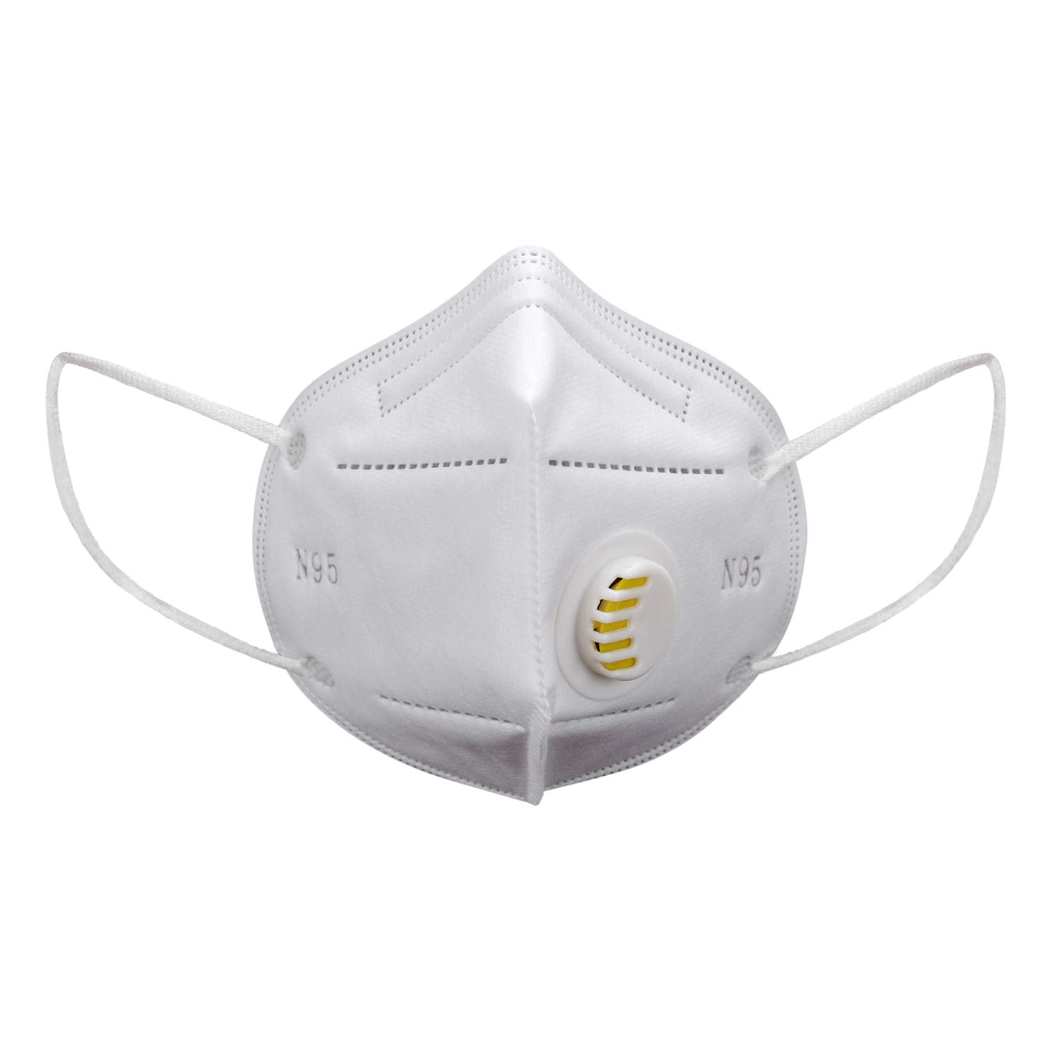 Face Mask with Respirator (White)