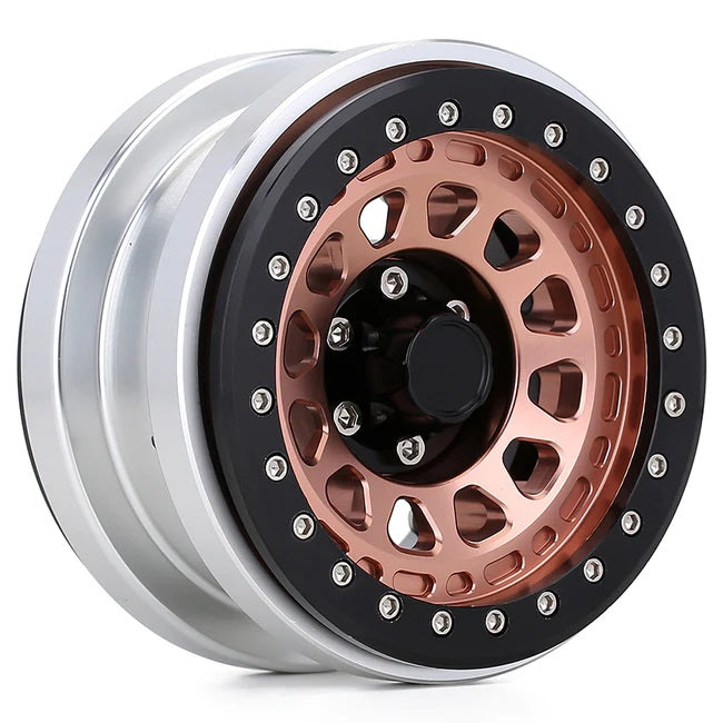 4PCS 2.9″ CNC Aluminum Beadlock Wheel Hub Rim for 1/6 RC Crawler Axial SCX6