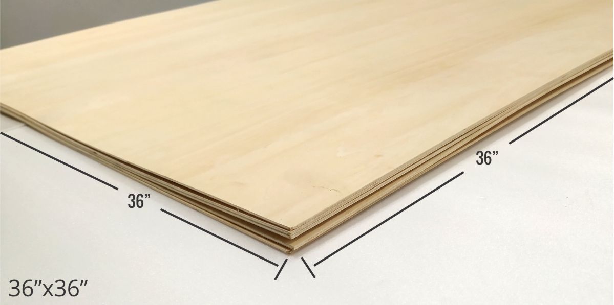 Aero Ply 4Mm (3Ft X 3Ft) Pack of 2pc
