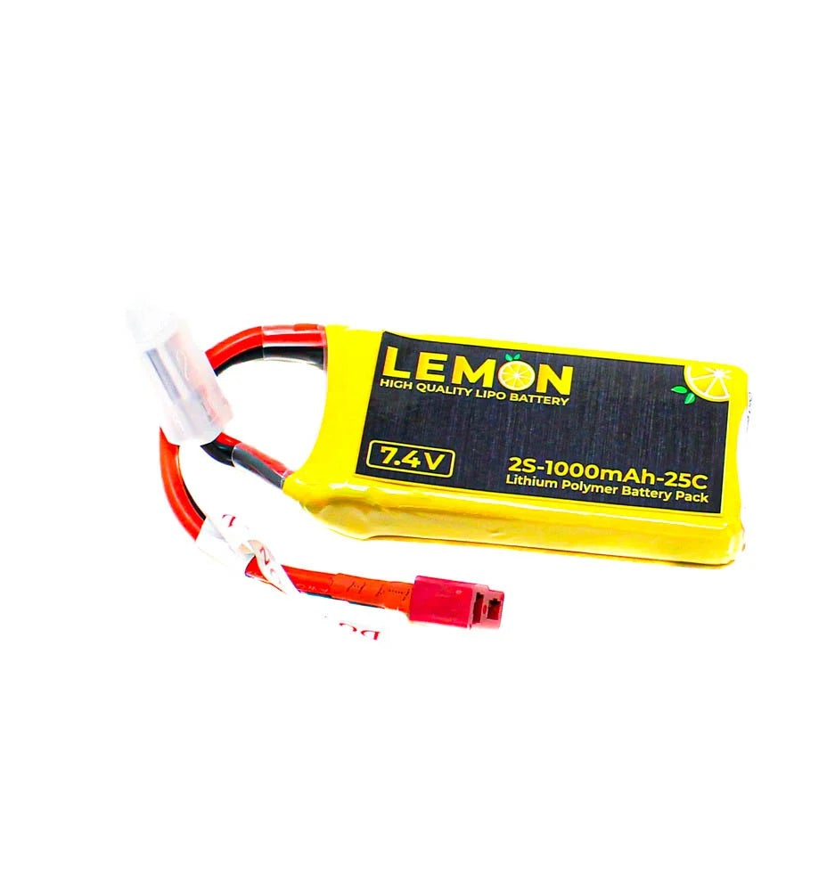 Lemon LIPO 1000mAh 2S 25C/50C Lithium Polymer Battery Pack