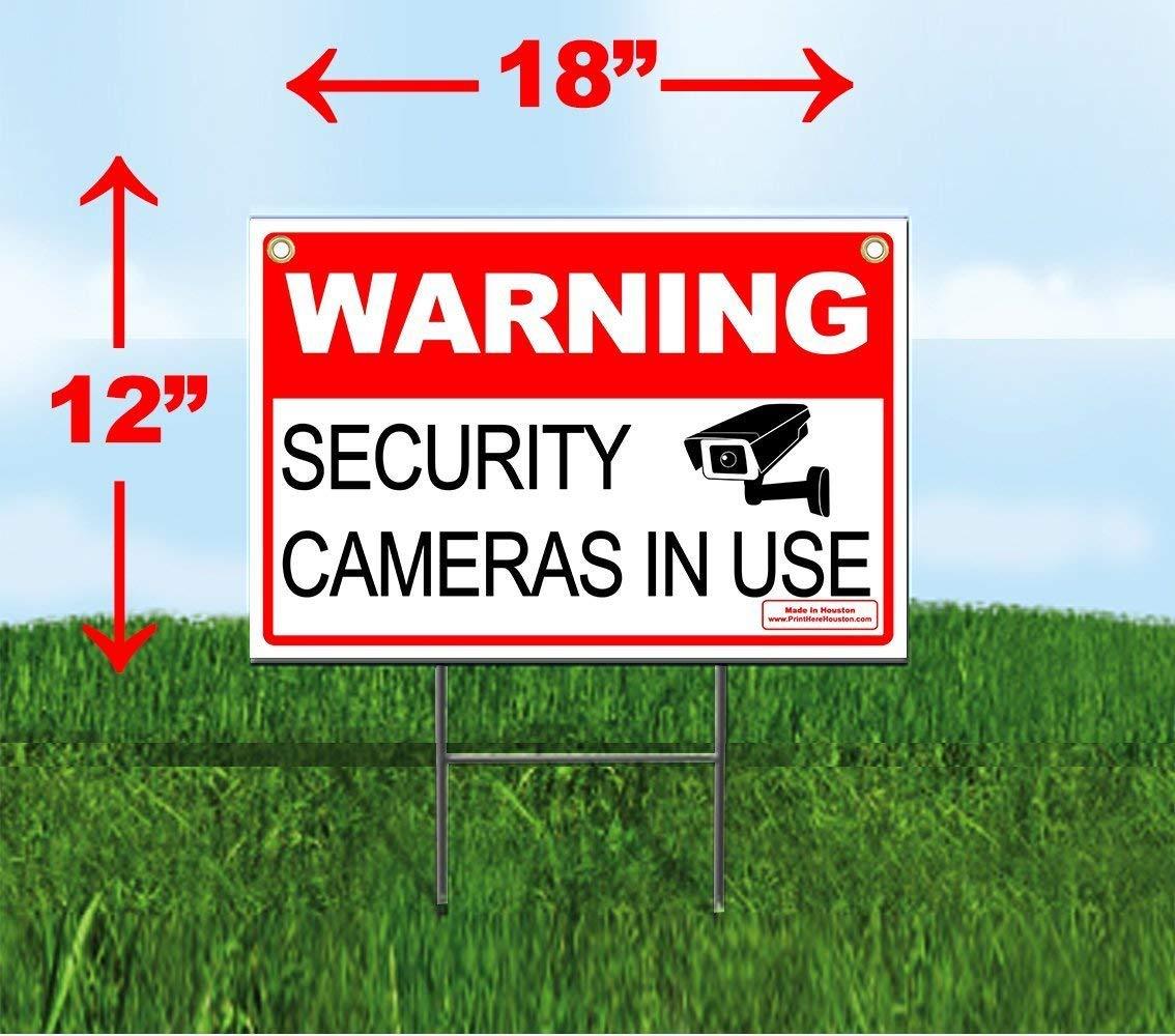 WARNING SECURITY CAMERA IN SIGN
