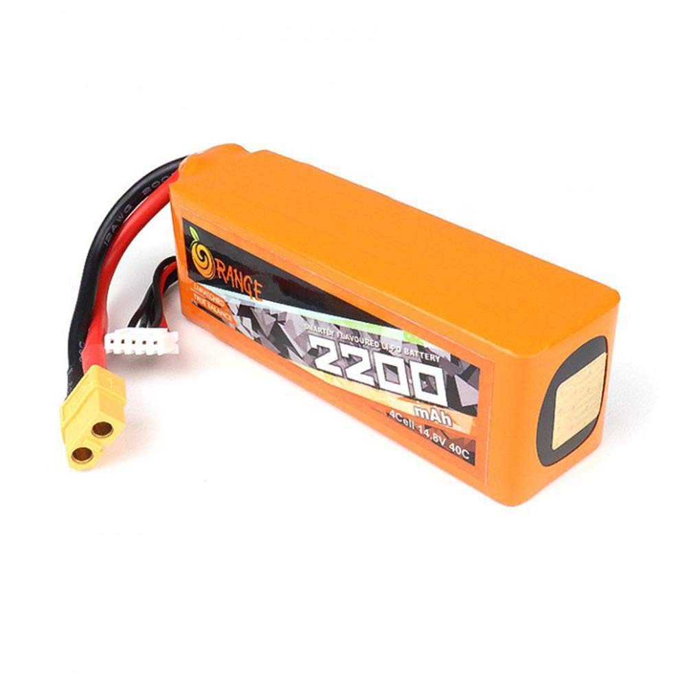 Orange 2200mah 4S 40C/80C Lithium Polymer Battery Pack (LiPo)