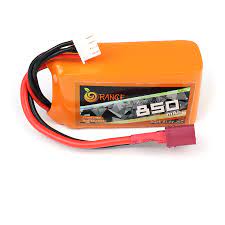 Lipo 7.4V 850Mah 30C/60C Orange Battery