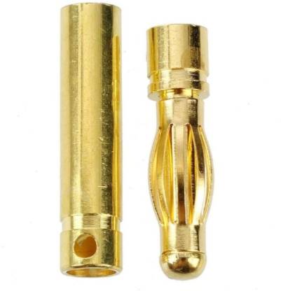 4mm Gold Connectors Male/Female Pair-1 Pairs