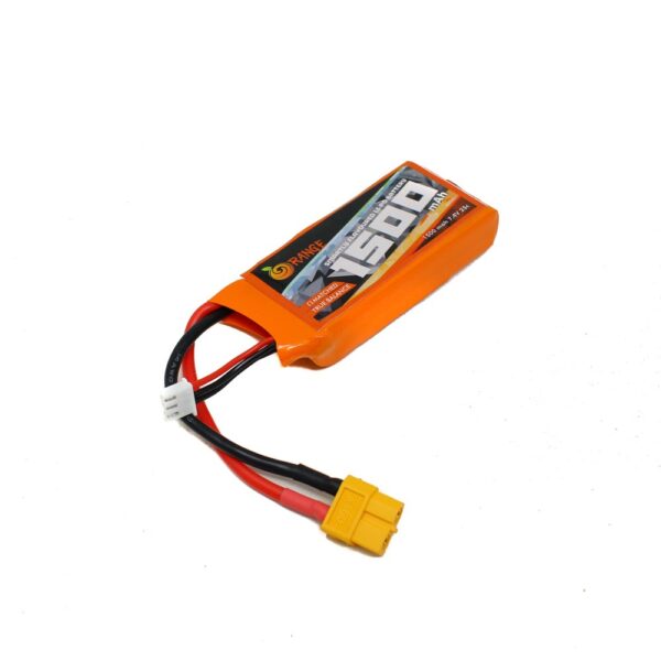 Orange 1500mAh 2S 25C/50C (7.4V) Lithium Polymer Battery Pack