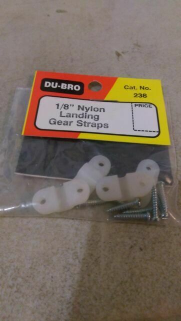 Du-Bro 1/8" Nylon Landing Gear Straps No.238