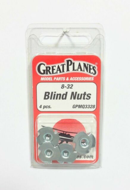 Great Planes Blind Nuts 8-32 (4) GPMQ3328