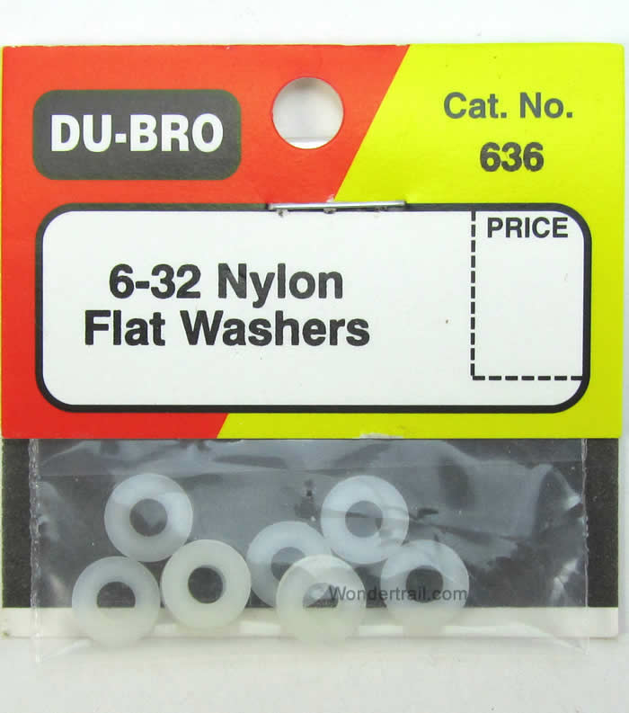 Dubro No. 6 Nylon Flat Washer DUB636