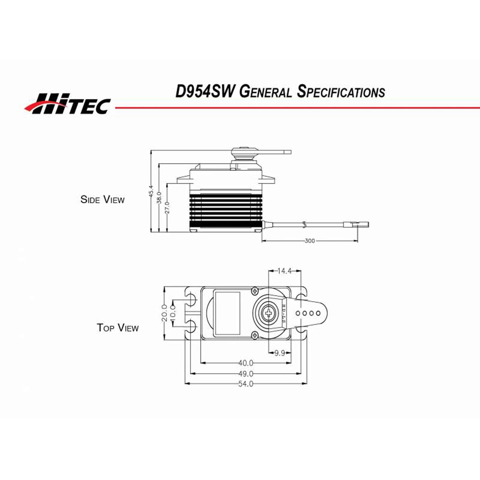 Hitec D-954SW 32-Bit High Torque Steel Gear Servo