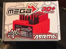 ARRMA Mega 12T Brushed ESC Red For RC AR390068