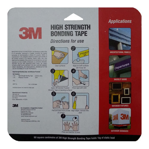 3M High Strength Bonding Tape 12Mm X 5M