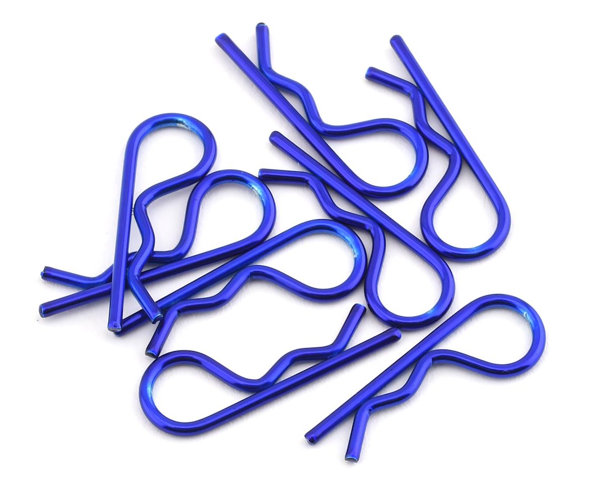 Dynamite Anodized Body Clips Blue (8) Dyn 5526