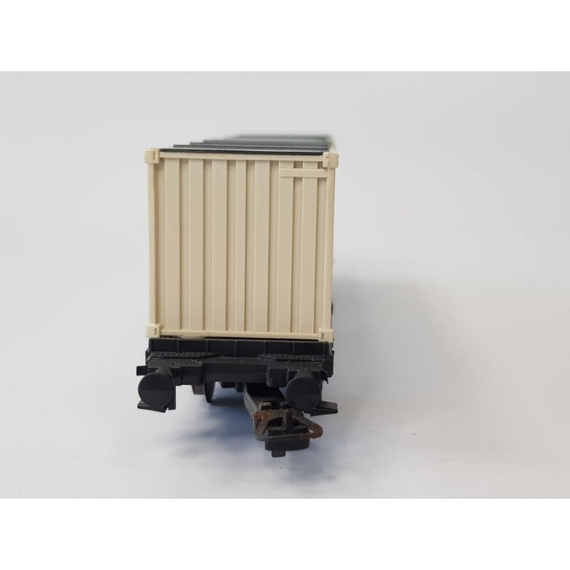 Ho Scale Container Wagon With Danzas  And Sea Land Containers -Quality Pre Owned