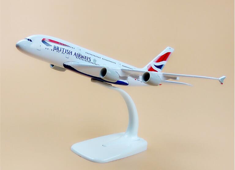 Airplane Diecast Metal British Airways A380 20Cm