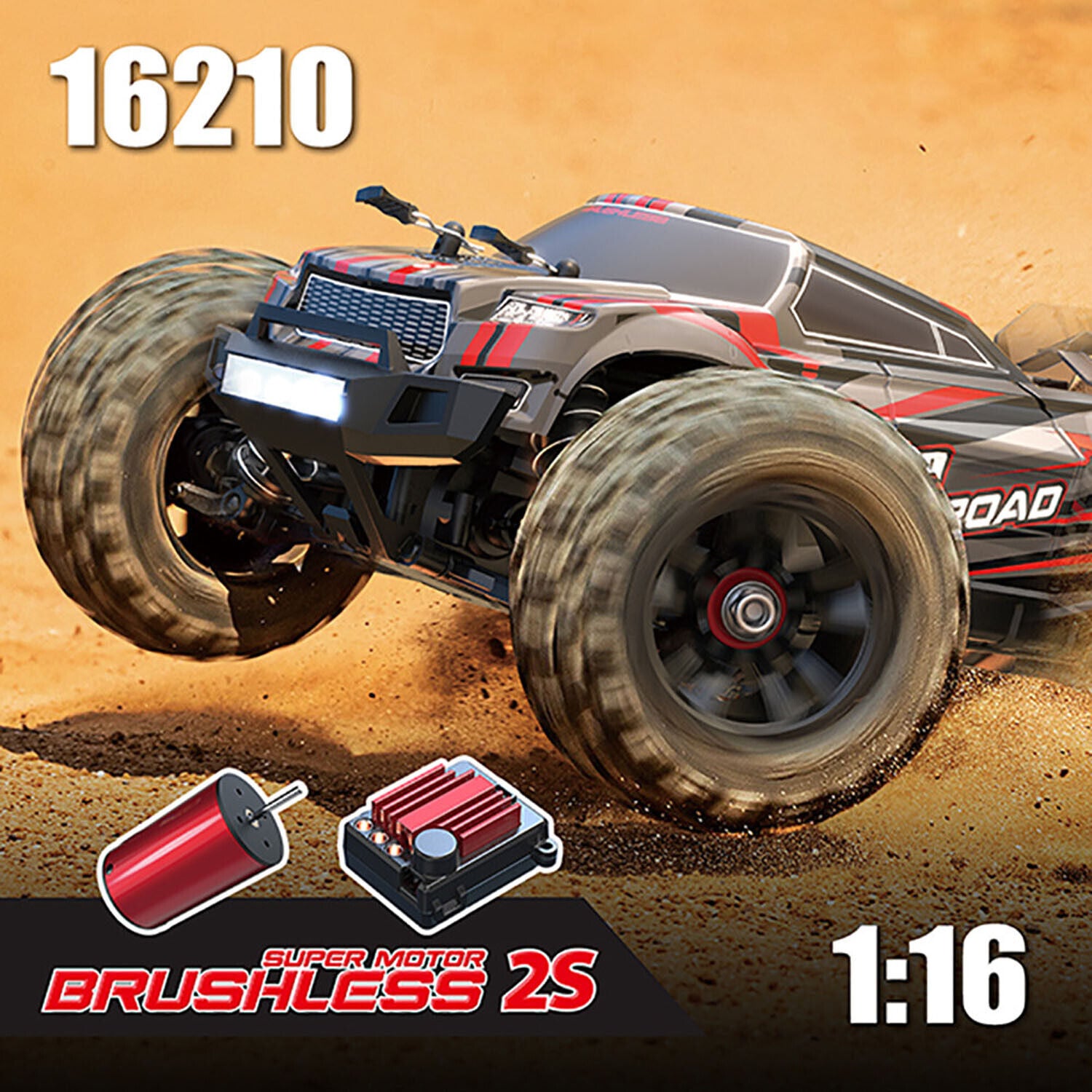 Hyper Go MJX 16210, 1/16 Brushless RC 4WD High Speed Off-Road Buggy Truck