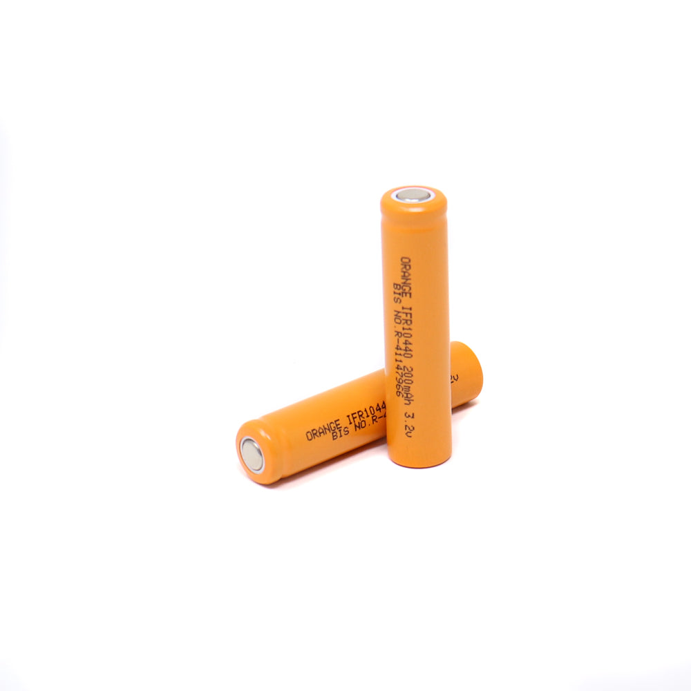 Orange A Grade IFR10440 200mAh (3c) LiFePO4 Battery