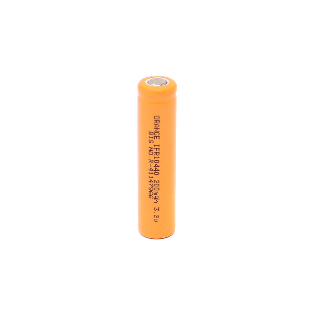 Orange A Grade IFR10440 200mAh (3c) LiFePO4 Battery