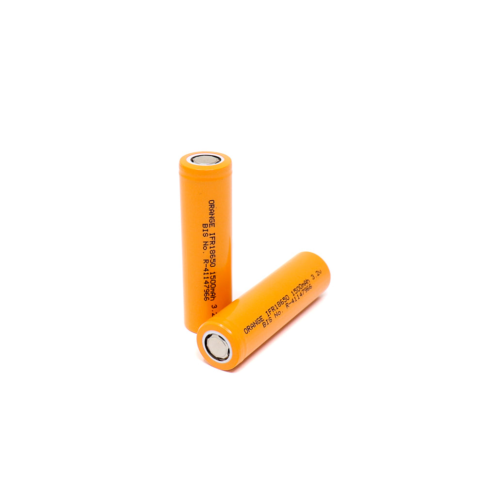 Orange A Grade IFR18650 1500mAh (3c) LiFePO4 Battery