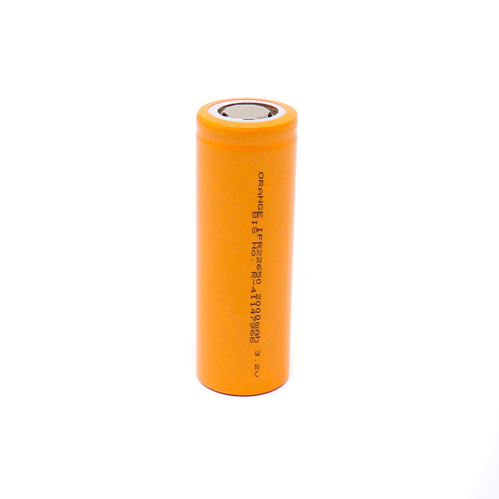 Orange A Grade IFR22650 2000mAh (3c) LiFePO4 Battery