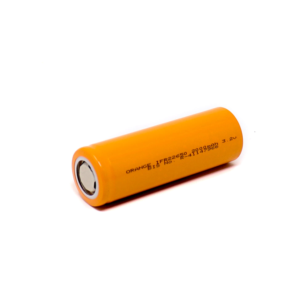 Orange A Grade IFR22650 2000mAh (3c) LiFePO4 Battery