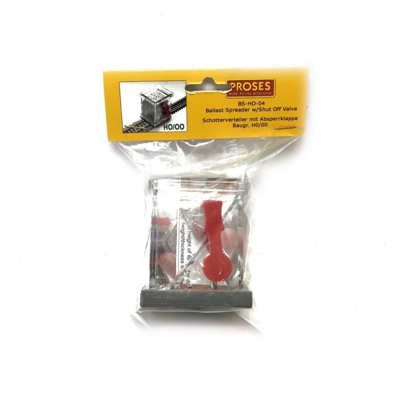 HO SCALE BALLAST SPREADER WITH SHUT OFF