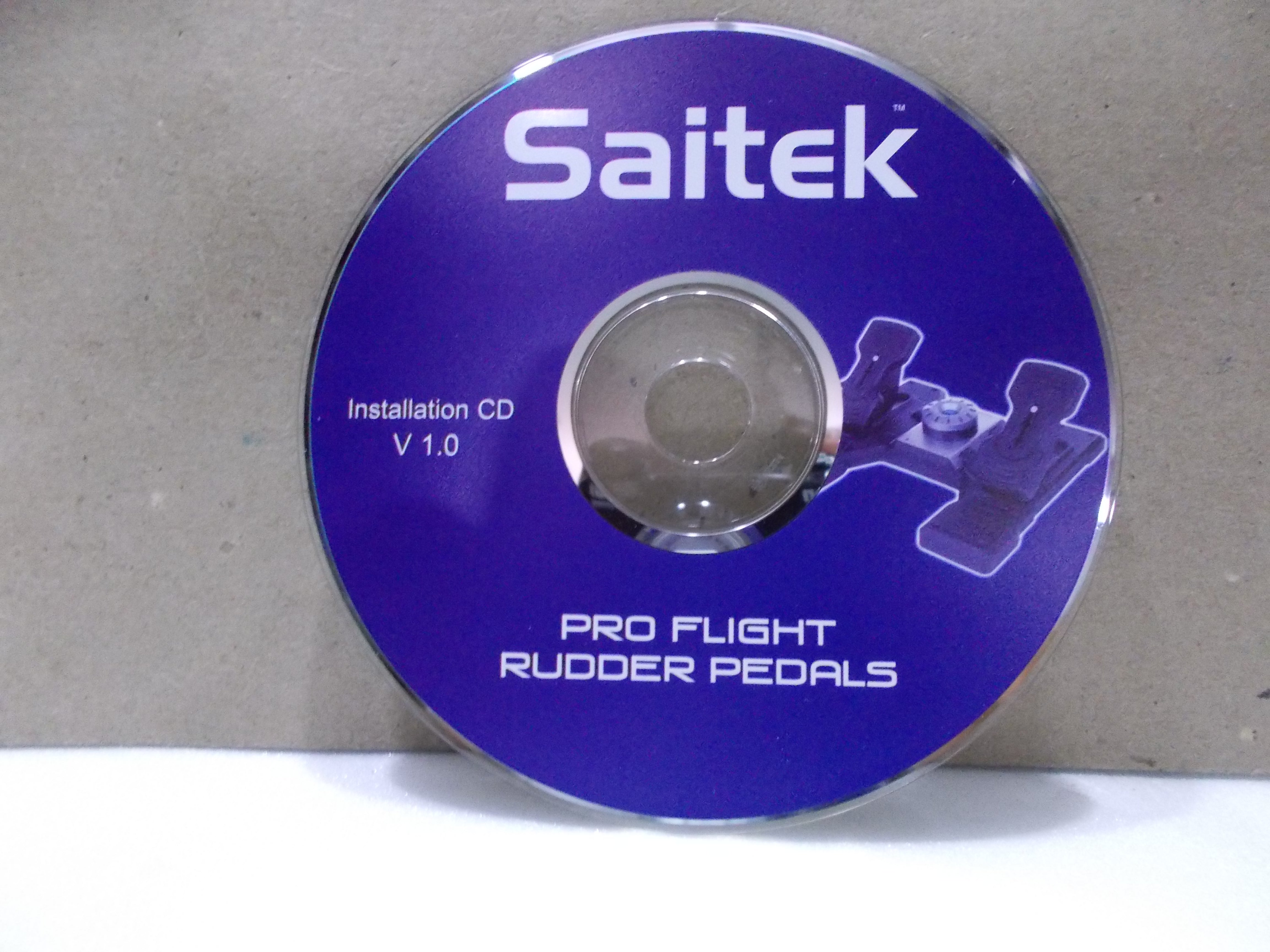 SAITEK V10 PROFLIGHT RUDDER PEDALS CD(QUALITY PRE OWNED)