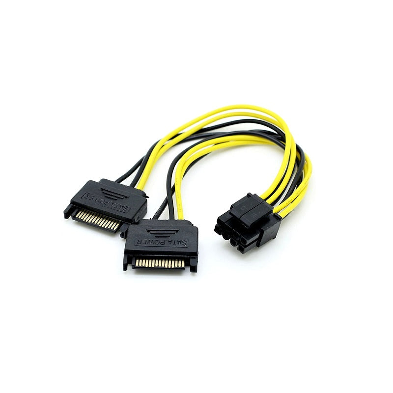 Dual Molex LP4 4 Pin to 8 Pin PCI-E Express Conver... - Grandado Dual Molex LP4 4 Pin to 8 Pin PCI-E Express Conver... - Grandado