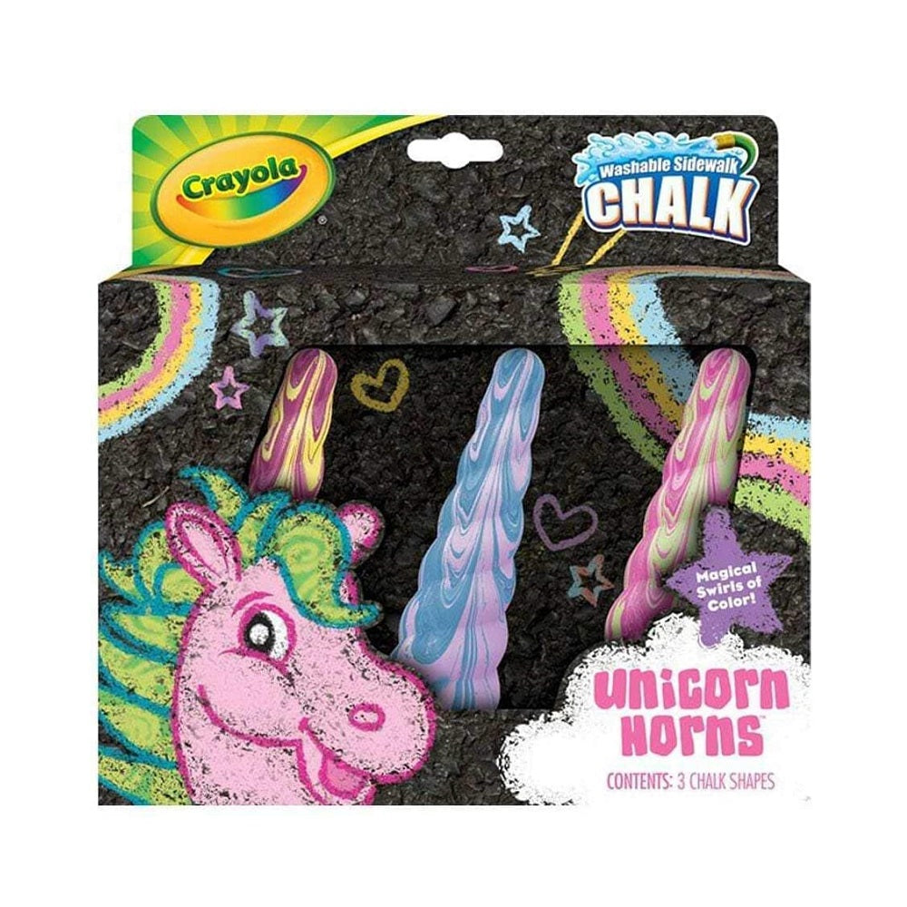 Crayola Unicorn Rainbow Sidewalk Chalk for Age 4-7 Years (3 Pcs)
