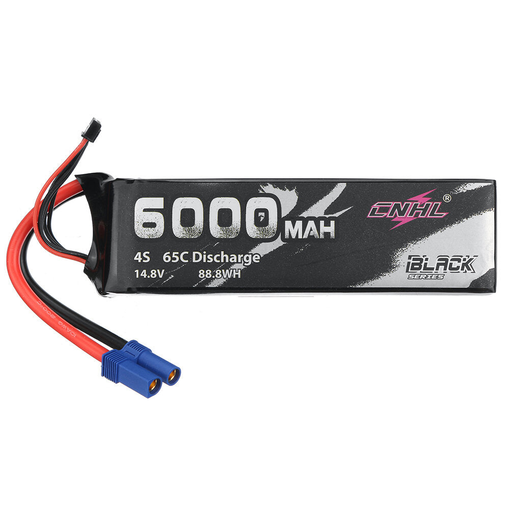 CNHL Black Series 6000mAh 14.8V 4S 65C Lipo Battery with EC5 Plug