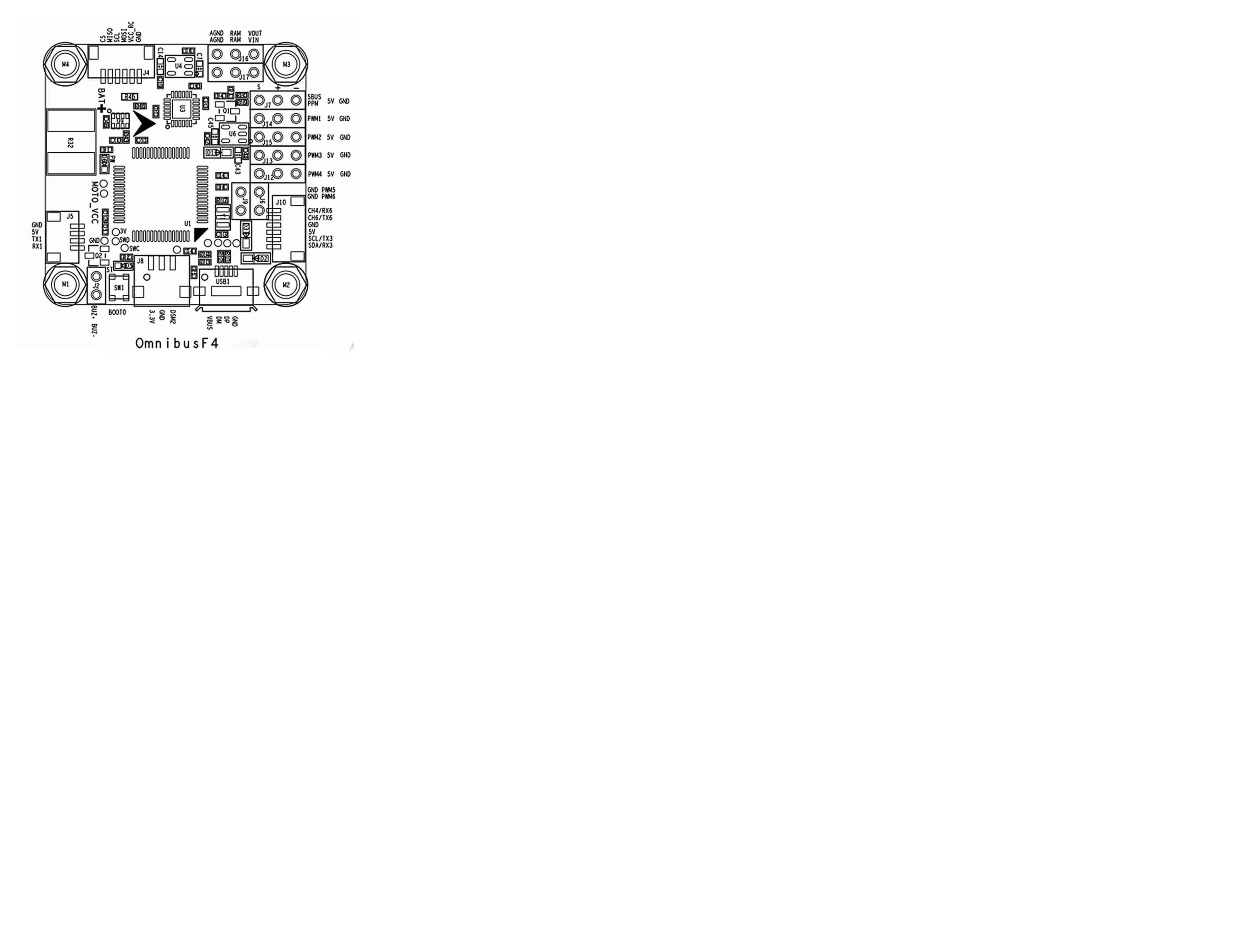 OMNIBUS F4 V2 PRO Flight Controller with SD Card Slot & BEC