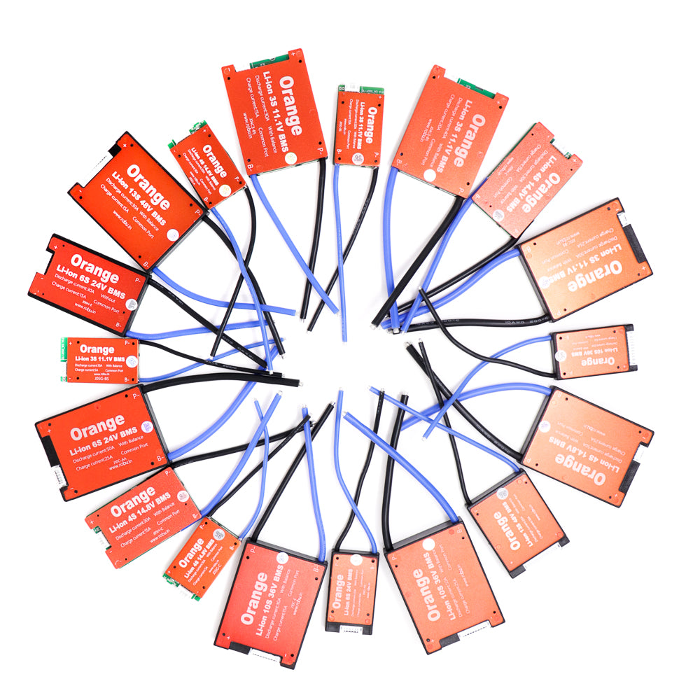 Orange li-ion 3S 11.1V 30A Battery Management System without Casing