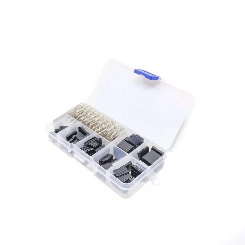 ORANGE 310PCS 2.54mm DuPont Connector With Rubber Shell With Terminal Kit