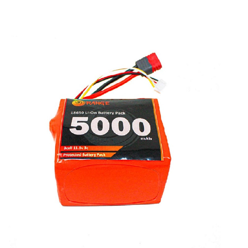 Orange NMC 18650 11.1V 6000mAh 3C 3S2P Li-Ion Battery Pack – Aerokart India Orange NMC 18650 11.1V 6000mAh 3C 3S2P Li-Ion Battery Pack – Aerokart India