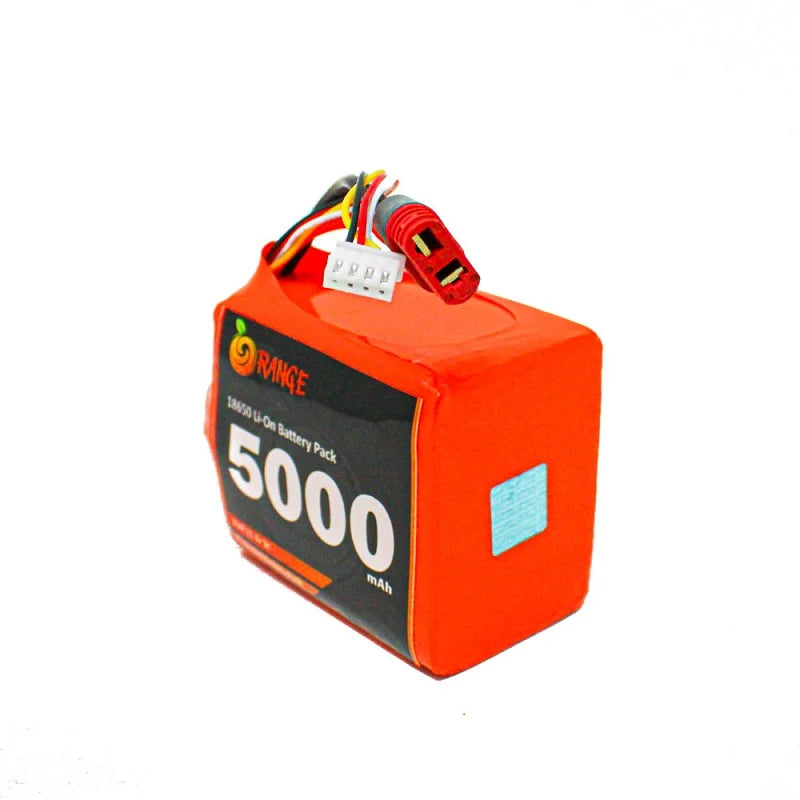 Orange 18650 Li-ion 5000mAh 11.1v 3S2P Protected Battery Pack