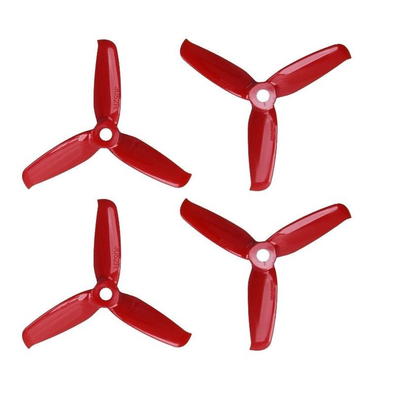 Orange 3052(3X5.2) Tri-Blade Flash Propellers 2CW+2CCW 2 Pair-Ferarri Red