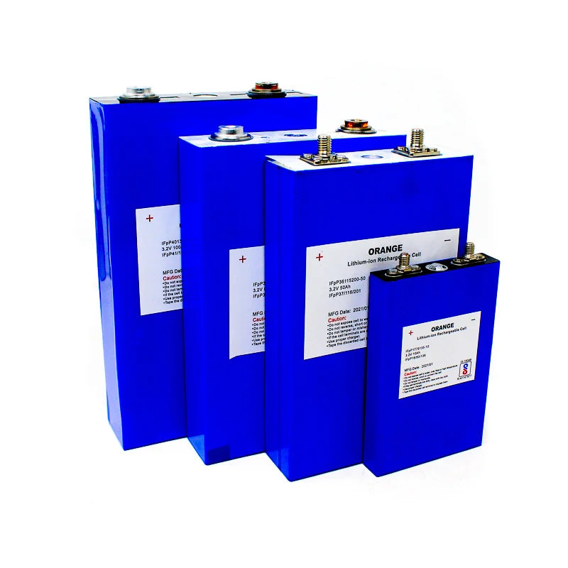 Orange A Grade 50Ah 3.2V Prismatic LiFePO4 Battery