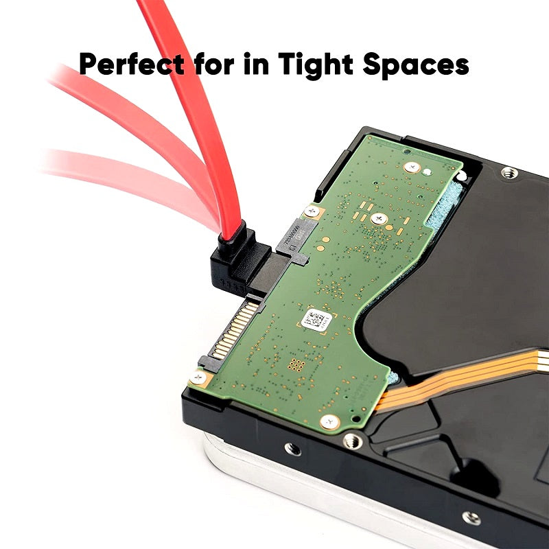 Red SATA 3.0 Highspeed, Hard Disk Data, Cable, A Bending